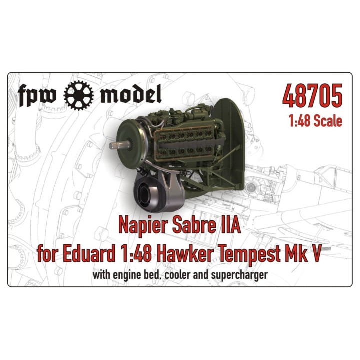 Napier Sabre IIA for Eduard 1:48 Hawker Tempest Mk V