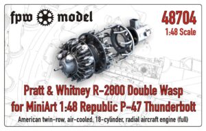 Pratt & Whitney R-2800 Double Wasp (Full) type D for P-47 Thunderbolt (MiniArt)