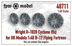 Wright R-1820 (fix) for HK Models 1:48 B-17 Flying Fortress