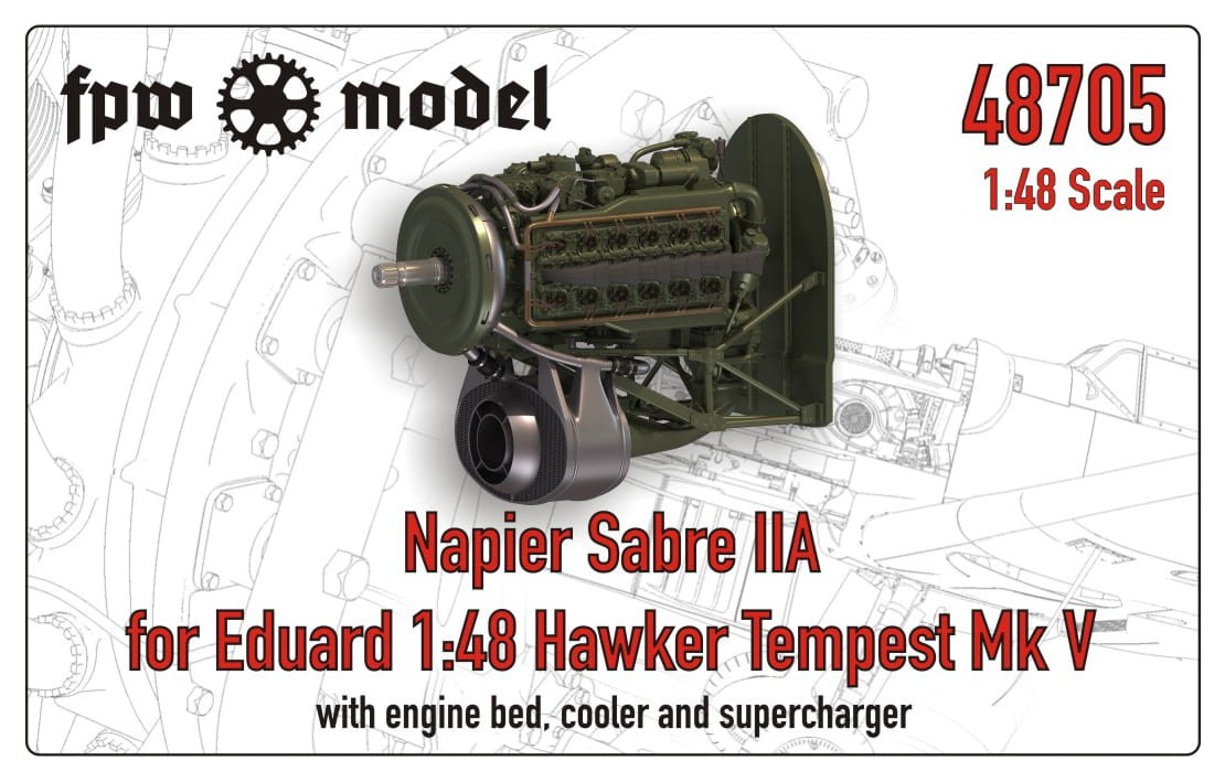 Napier Sabre IIA for Eduard 1:48 Hawker Tempest Mk V